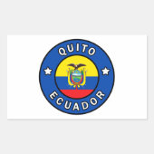 Quito Ecuador Rechthoekige Sticker (Voorkant)