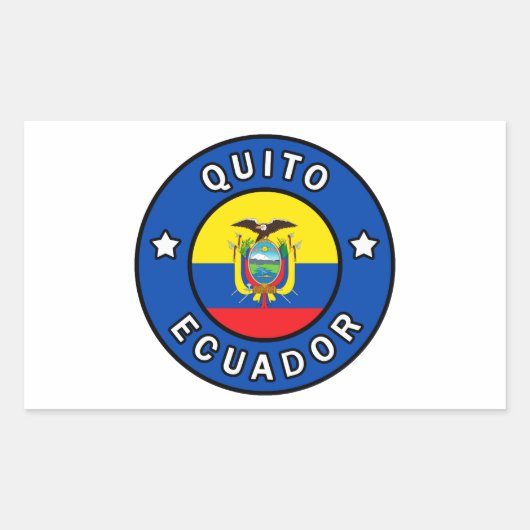 Quito Ecuador Rechthoekige Sticker (Voorkant)