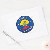 Quito Ecuador Rechthoekige Sticker (Envelop)