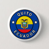 Quito Ecuador Ronde Button 5,7 Cm (Voorkant)