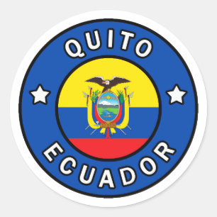 Quito Ecuador Ronde Sticker