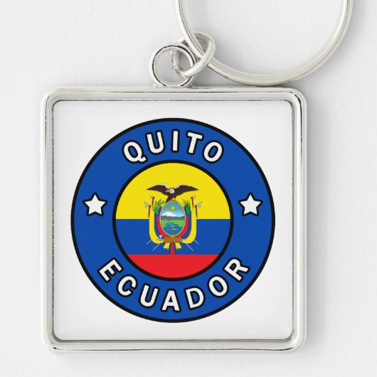 Quito Ecuador Sleutelhanger (Voorkant)