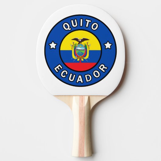 Quito Ecuador Tafeltennisbatje (Voorkant)