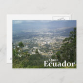 Quito, Ecuador, uit het Metropolitano Park Briefkaart (Voorkant / Achterkant)