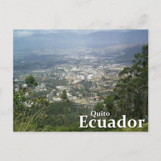 Quito, Ecuador, uit het Metropolitano Park Briefkaart (Voorkant)