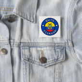 Quito Ecuador Vierkante Button 5,1 Cm (In situ)