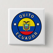 Quito Ecuador Vierkante Button 5,1 Cm (Voorkant)