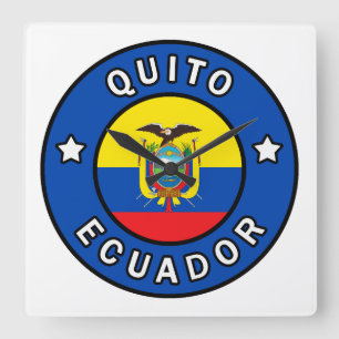 Quito Ecuador Vierkante Klok