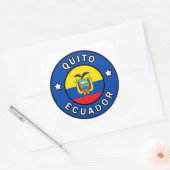 Quito Ecuador Vierkante Sticker (Envelop)