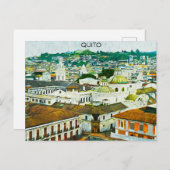Quito Ecuador Waterverf Illustratie Briefkaart (Voorkant / Achterkant)