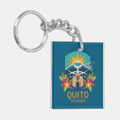 Quito Ecuador Zuid-Amerika Sleutelhanger (Voorkant Links)
