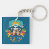 Quito Ecuador Zuid-Amerika Sleutelhanger (Achterkant)