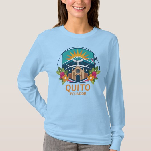 Quito Ecuador Zuid-Amerika T-shirt (Voorkant)