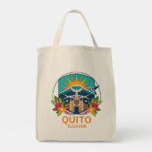 Quito Ecuador Zuid-Amerika Tote Bag (Achterkant)