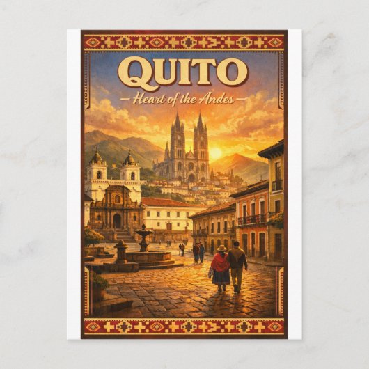 QUITO – Hart van de Andes Briefkaart (Voorkant)