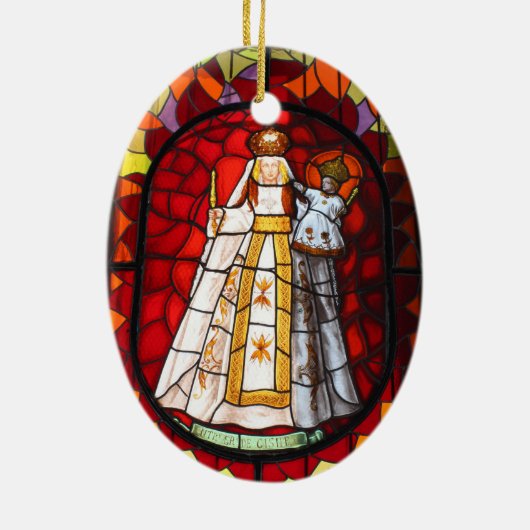 Quito Kerstmis Keramisch Ornament (Achterkant)