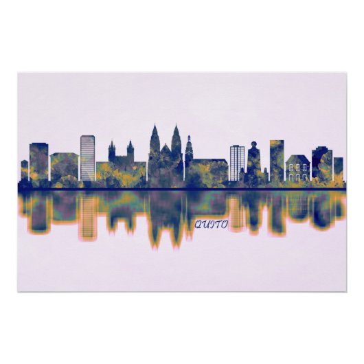 Quito Skyline Perfect Poster (Voorkant)