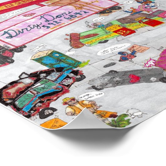 Quito's benzinestation Poster (Hoek)