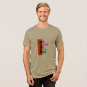 #QuitTalking&StartDoingT-Shirt Tri-Blend Shirt (Voorkant volledig)