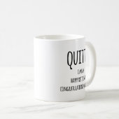 Quitter Retirement Gift, Funny Retirement Gift Co Koffiemok (Voorkant rechts)