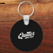 Quitter Since 2024 Non-smoker Quit Smoking Sleutelhanger (Voorkant)
