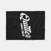Quitter Since 2025 Non-smoker Quit Smoking Fleece Deken (Voorkant (Horizontaal))