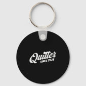 Quitter Since 2025 Non-smoker Quit Smoking Sleutelhanger (Voorkant)