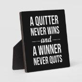 Quitter wint nooit, Winner stopt nooit Fotoplaat (Voorkant)