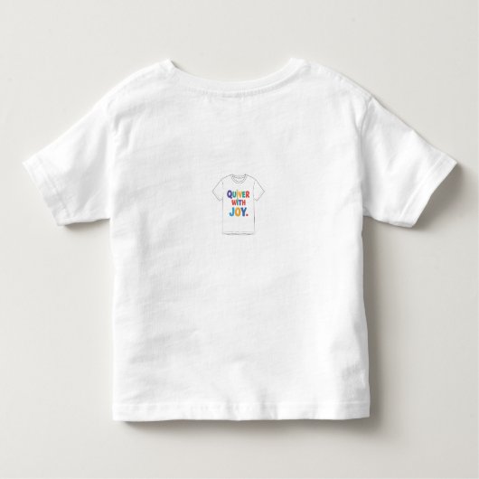Quiver met vreugde kinder shirts (Achterkant)