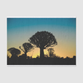 Quiver Tree Forest Sunset Tissue Paper Tissuepapier