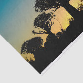 Quiver Tree Forest Sunset Tissue Paper Tissuepapier (Detail)