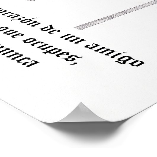 Quixote over vriendschap poster (Hoek)