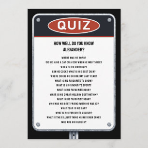 Quiz-feestspel met verkeersbord kaart