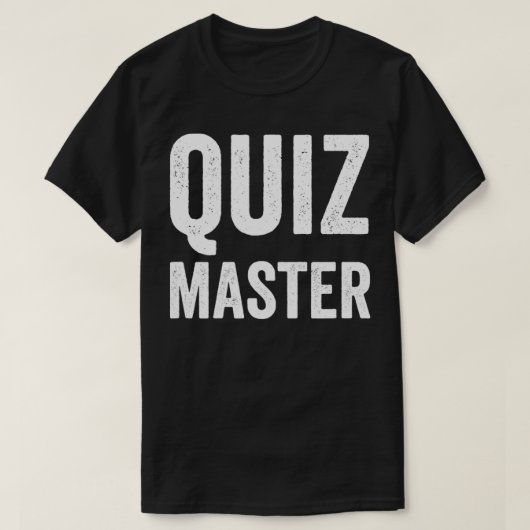 Quiz Master Trivia Night Game Show Host Gift T-shirt (Design voorkant)
