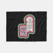 Quiz Night Trivia Party on Black Fleece Deken (Voorkant (Horizontaal))