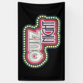 Quiz Night Trivia Party Spandoek (Verticaal)