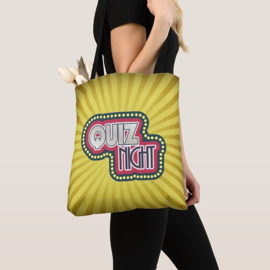 Quiz Night Trivia Party Tote Bag (Dichtbij)