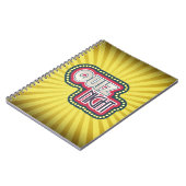Quiz Night Trivia Party Yellow Sunburst Notitieboek (Linkerzijde)
