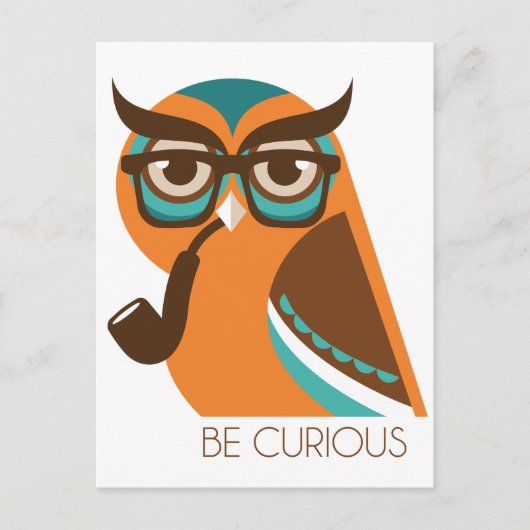 Quizik Owl Briefkaart (Voorkant)