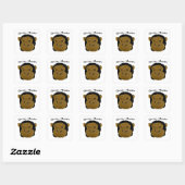 Quizmaster Vierkante Sticker (Vel)