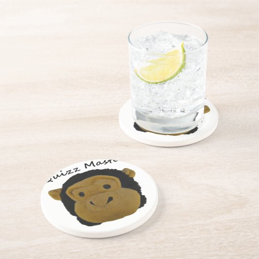 Quizz Master Zandsteen Onderzetter (Zijkant)