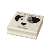 Quizzical Happy Dog Dit boek is van Rubberstempel (Stempel)