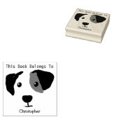 Quizzical Happy Dog Dit boek is van Rubberstempel (Gestempeld)