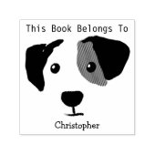 Quizzical Happy Dog Dit boek is van Zelfinktende Stempel (Design)