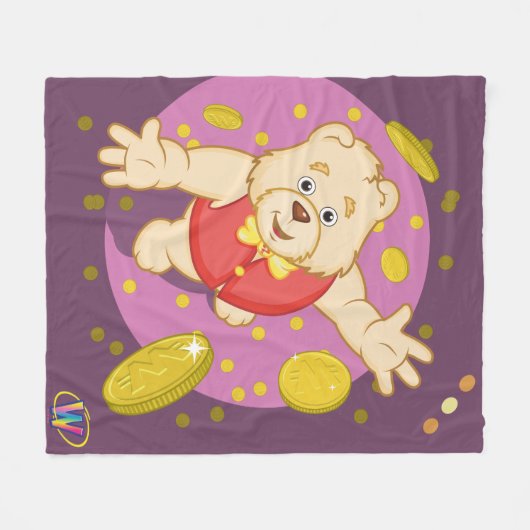 Quizzy Beer Fleece Deken (Voorkant (Horizontaal))