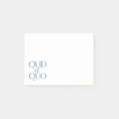Quo quo klassiek onderwijs post-it® notes (Voorkant)