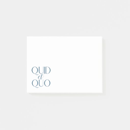 Quo quo klassiek onderwijs post-it® notes (Voorkant)
