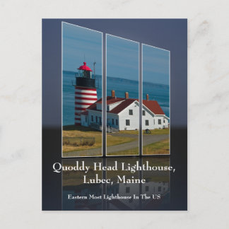Quoddy Head Lighthouse Cutout Briefkaart
