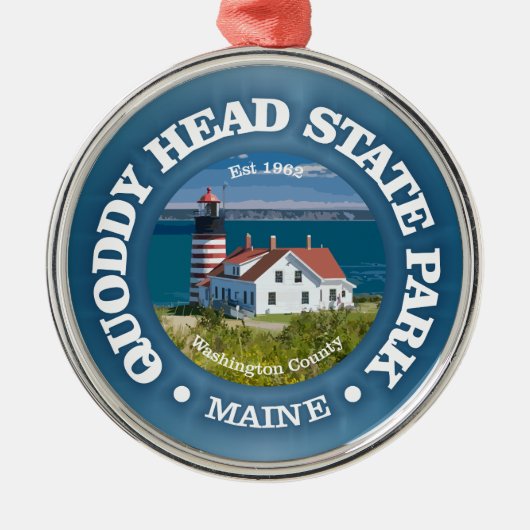 Quoddy Head SP Metalen Ornament (Voorkant)