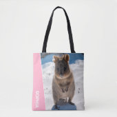 Quokka Australia Cute Animal on the Beach Photo Tote Bag (Voorkant)